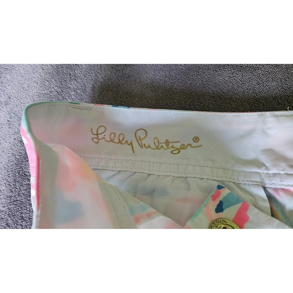 Lilly Pulitzer Callahan Shorts Out‎ To Sea, Women's size 0